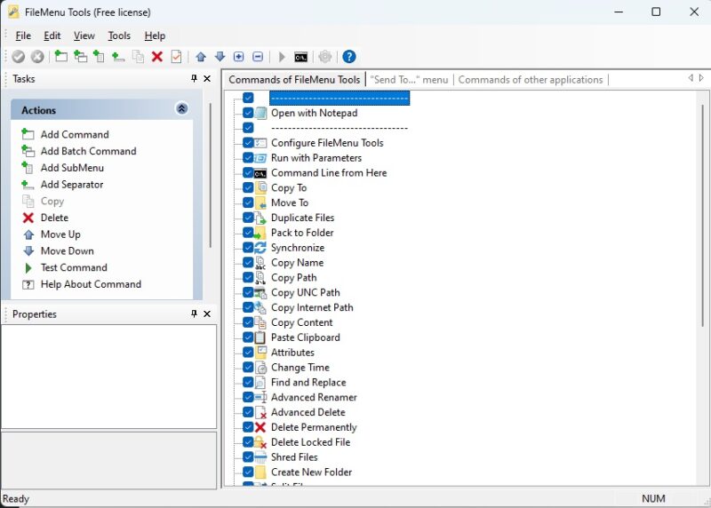Using one of the best context menu editors for Windows, FileMenu Tools