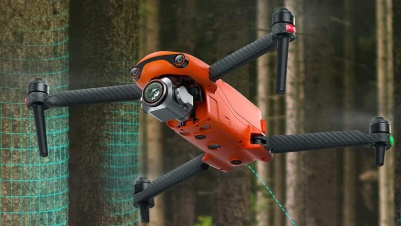 Autel Robotics EVO Lite+ in flight with obstacle avoidance