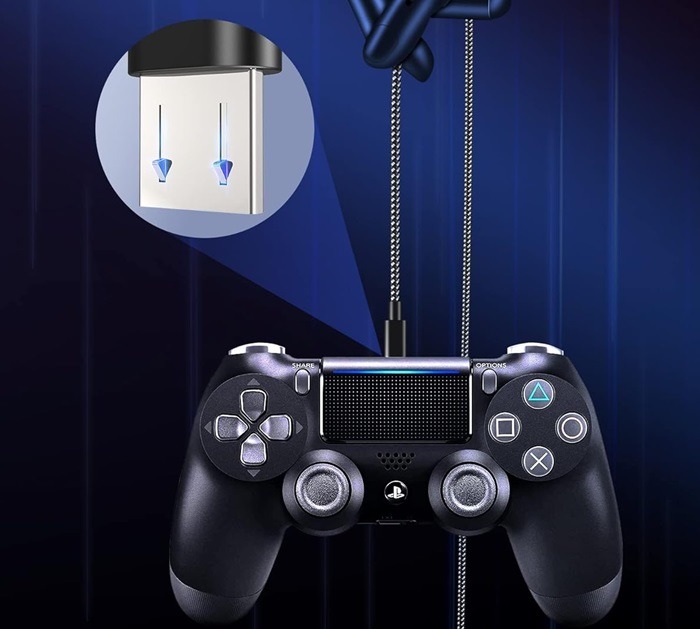 6AMLifestyle PS4 Controller, a USB-C cable for gamers.