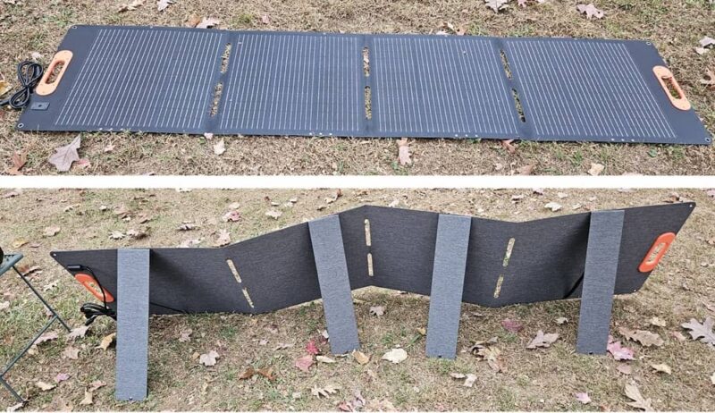 Solar panel for the Bridna portable power station.