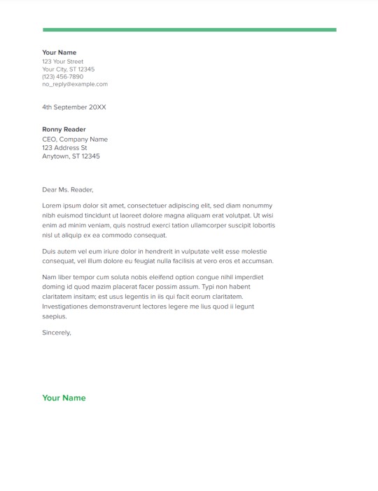 Google Docs Spearmint Cover Letter Template