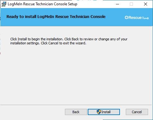 Rescue Goto Install Tech Console