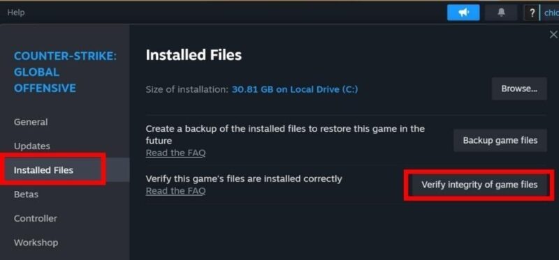 Clicking on the "Verify integrity of game files" button under Library in Steam. 