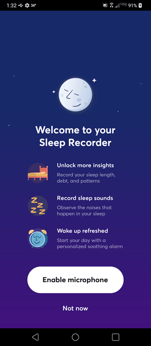 Enabling BetterSleep's Sleep Recorder