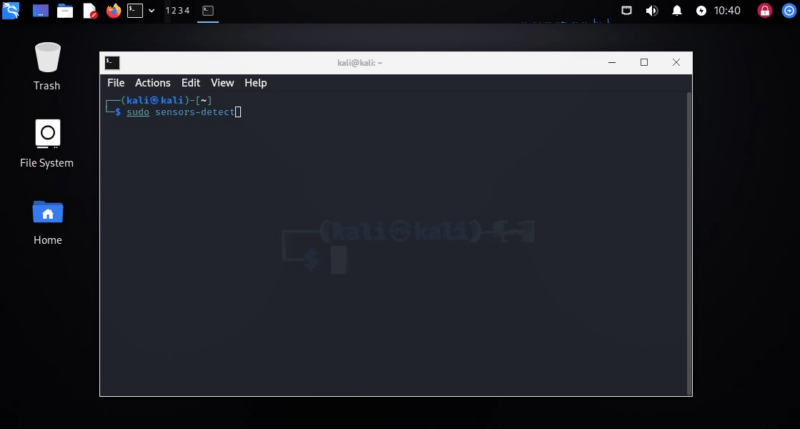 Linux terminal screenshot